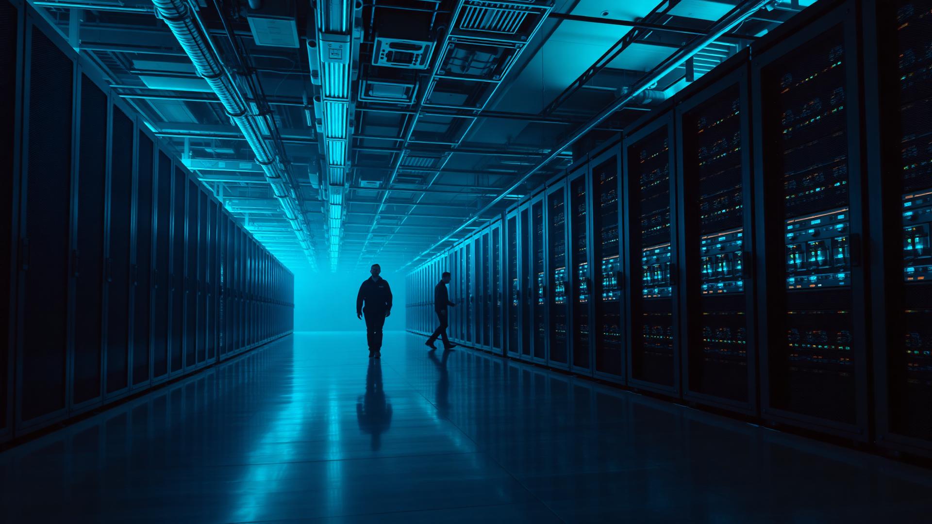 Enterprise data center cold aisle